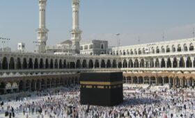 pilgrims performing hajj and umrah