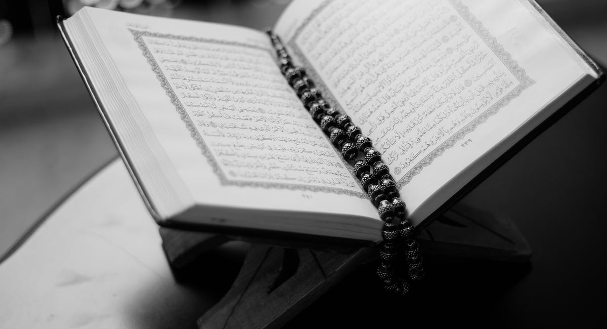 tasbih on the holy book quran 