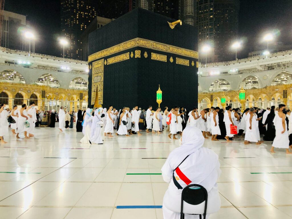 People Inside the Masjid al-Haram Mosque in Mecca Saudi Arabia for Hajj