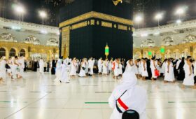 People Inside the Masjid al-Haram Mosque in Mecca Saudi Arabia for Hajj